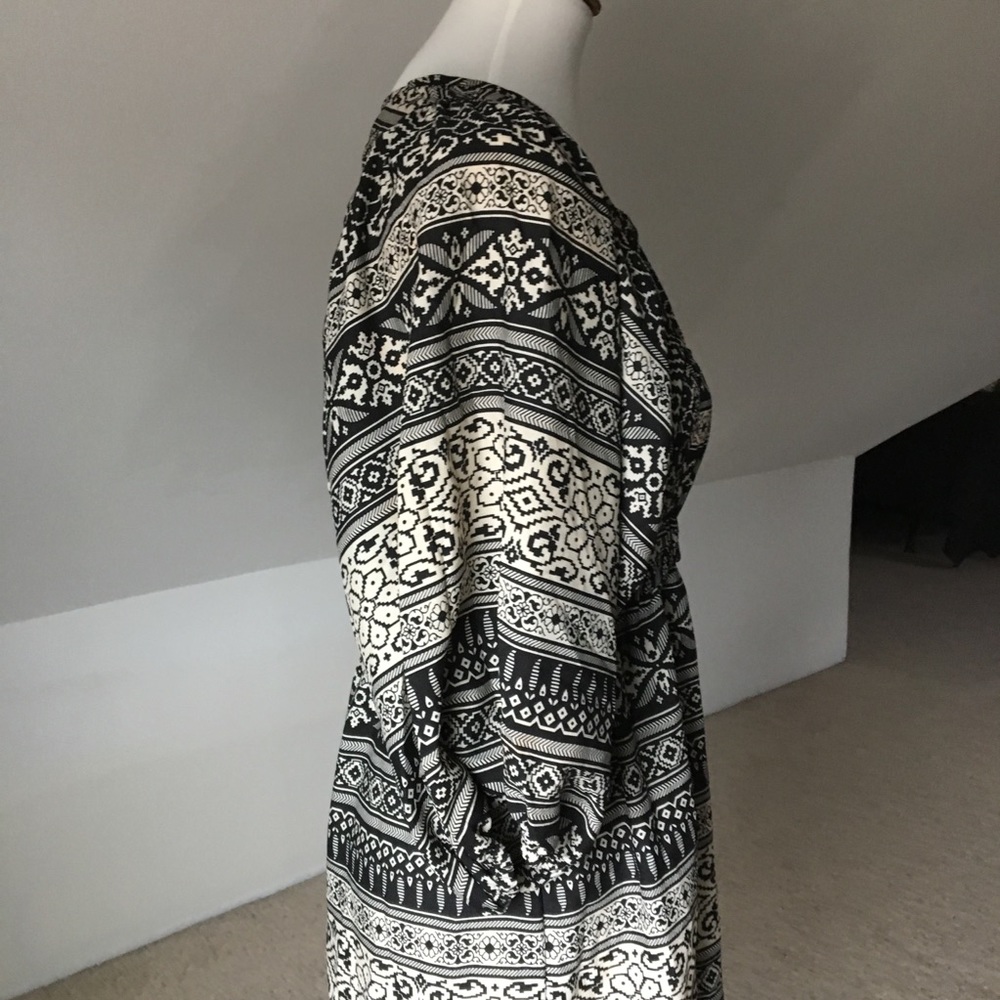 Balloon Sleeve Empire Waist Dress - Picture 7 of 8